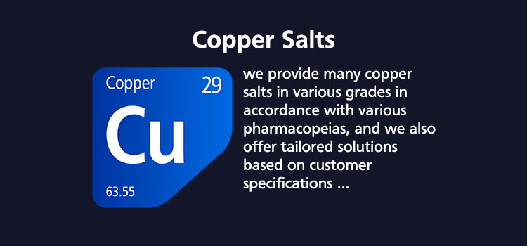 Check the list of our products in the Copper salts category