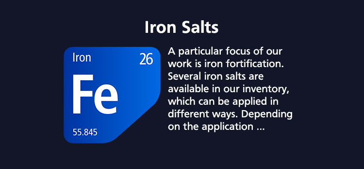 Check the list of our products in the Iron salts category
