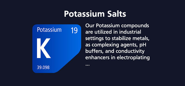 Check the list of our products in the Potassium salts category