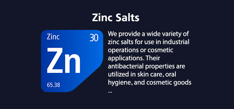 Check the list of our products in the Zinc salts category